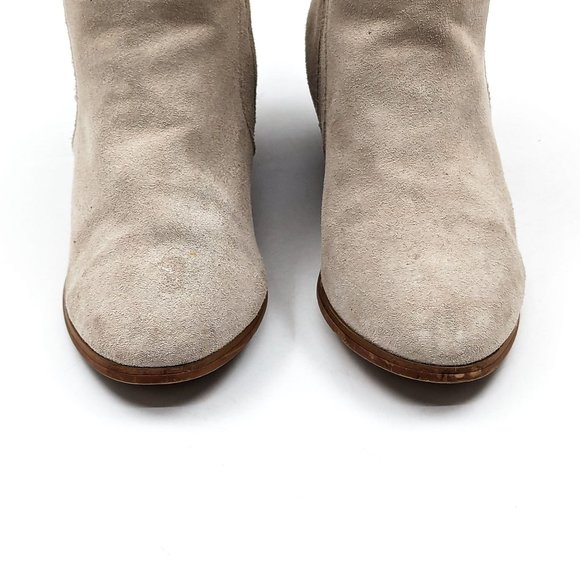 Free People X Ecote Women Low Western Cream Suede ankle Boots size 10 - Picture 12 of 12